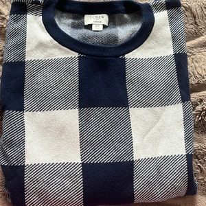 J. Crew gingham Teddie sweater